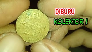 DICARI Uang kuno Indonesia uang koin 50 rupiah komodo tahun 1996 [upl. by Melise]