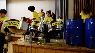 Glissando Steel Orchestra performing at the 2023 New Generation Steel Orchestras Winter Blockorama [upl. by Sesylu]