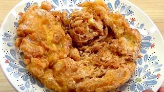 Telur dadar crispy  How to make crispy scramble egg [upl. by Friede]