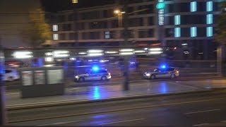 7x FuStKW Polizei Bonn zu Messerstecherei  3 Gefahrenbremsungen  ungeschnitten [upl. by Ginelle637]