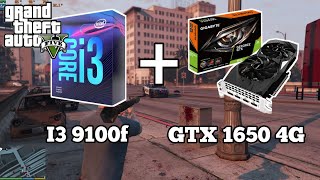 GTA V  Intel core i3 9100f  GTX 1650 4GB [upl. by Alyag]