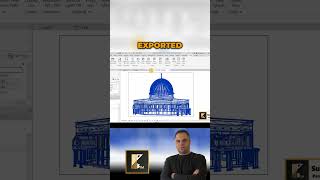 Exporting the Dome of the Rock Model to Revit shorts revit rhino [upl. by Irrac365]