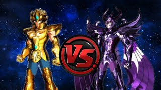 Los Caballeros del Zodiaco Alma De Soldados Aioria de Leo VS Radamantis de Wyvern [upl. by Sairtemed]