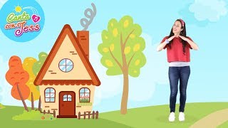 Yo Tengo Una Casita I Have a Little House  Spanish Action Songs for Kids [upl. by Onairam]