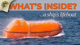 Whats Inside A Ships Lifeboat [upl. by Karlis]