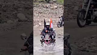 River crossing is adventure on ride shorts ytshorts viral reelstrendingshorts [upl. by Kaufman]