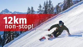 Längste Talabfahrt Vorarlbergs Hochjoch Totale 12km in Silvretta Montafon [upl. by Yaner]