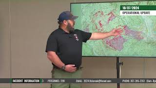 Pack Trail Fire Operational Update  10072024 [upl. by Johnson]