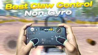 NON GYROSCOPE FOUR FINGER CONTROL CODE PUBG MOBILE BGMI🔥  NON GYRO CONTROL SETTING CODE [upl. by Hutson]