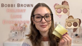 BOBBI BROWN LUXE HOLIDAY DUOS  Last Dance Midnight Toast  Try On [upl. by Scheers]