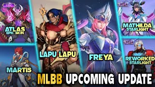 MLBB NEXT SKIN 2023  2024  ATLAS EPIC  MARTIS NEW SKIN amp MATHILDA SL  Mobile Legends whatsnext [upl. by Thorpe]