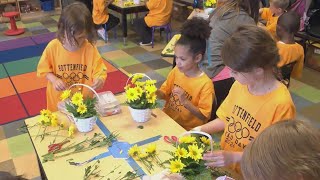 Champaign students turn into young florists for Mothers Day [upl. by Rochemont551]