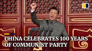 Xi Jinping leads celebrations marking centenary of China’s ruling Communist Party [upl. by Novy]