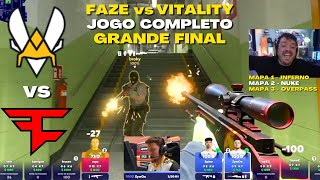 FAZE vs VITALITY  GRANDE FINAL COMPLETA Todos os Mapas BLAST Premier World Final 2023 [upl. by Hsihsa]