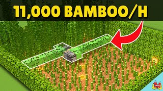 Minecraft Bamboo Farm  11000 Per Hour  120 EASY [upl. by Hitoshi754]