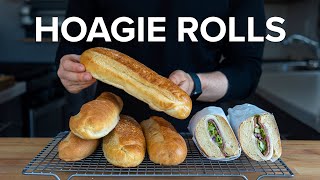 How to Make Proper Hoagie Rolls at home [upl. by Oilla]