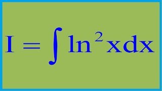 Integral of lnx2 [upl. by Tamberg641]