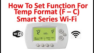 Function 14 How To Set Honeywell Smart Thermostat To Show Temperature In F or C RTH6500WFRTH6580WF [upl. by Vookles447]