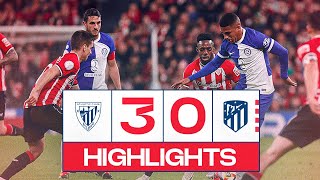 HIGHLIGHTS  Athletic Club 30 Atlético de Madrid  Copa del Rey [upl. by Meneau]