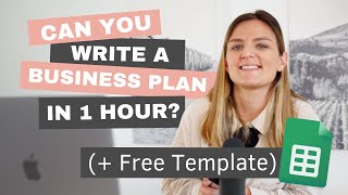 How to Write a Business Plan  Step by Step  Free Financial Template [upl. by Jessica746]