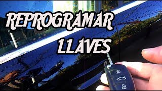 DOS FORMAS de REPROGRAMAR MANDO DE LLAVES  Audi  VW  Key fob reprograming [upl. by Harberd]