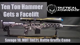 Savage Model 10 MDT Tac21 Hydrodipped Camo Sniper Heaven [upl. by Alakam]