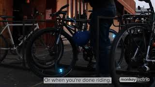 Monkey Light A15 Automatic lights that turn on when you ride [upl. by Metcalf]