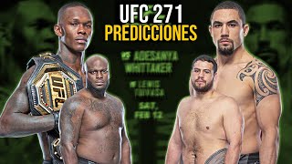 Israel Adesanya vs Robert Whittaker  Análisis y Predicciones del UFC 271 [upl. by Shimkus]