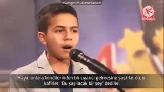 Ses Yarışmasında KURANI KERİM Okuyarak Jürileri Hayrete Düşüren Suriyeli Çocuk [upl. by Bonis]