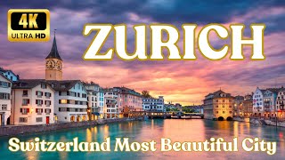 Zurich in 4k I Zurich Tourist Attractions 4k Video I Most Beautiful City of Switzerland [upl. by Farr]