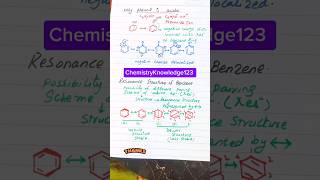 How to draw resonance structures of benzene chemistry [upl. by Nasia]