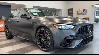 2024 MercedesAMG C 63 S E in MANUFAKTUR Graphite Grey Magno with Black MBTexMicrofiber Interior [upl. by Blanchette]