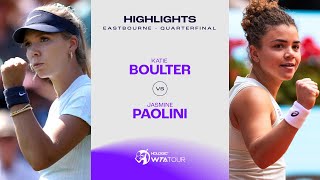 Katie Boulter vs Jasmine Paolini  2024 Eastbourne Quarterfinal  WTA Match Highlights [upl. by Florina]