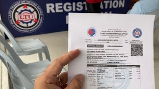 ACTUAL NA PAGRENEW NG REHISTRO NG MOTOR  LTO REGISTRATION RENEWAL 2023  STEP BY STEP [upl. by Immac]