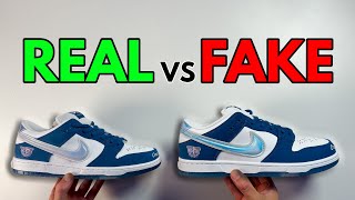 REAL VS FAKE NIKE SB DUNK BORN AND RAISED SNEAKER COMPARISON [upl. by Morocco]