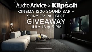 Klipsch Cinema 1200 Soundbar  Sony TV Package Giveaway [upl. by Nuahsyt98]