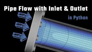 Simulating Pipe Flow on a Staggered Grid in Python  with Inflow amp Outflow [upl. by Eittik]