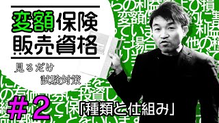 2【変額保険販売資格試験】★テキスト・練習問題解説★ 「種類と仕組み」 [upl. by Xantha]