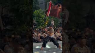 Atraksi PSHT Polisi 🔥 psht pshtpusatmadiun pencaksilat [upl. by Laroc]