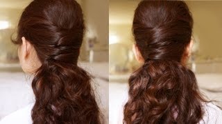 Elegance Half Updo Hair Tutorial [upl. by Immac456]