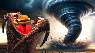 Tremor Monsters Chase Us During a Tornado Outbreak in Gmod Garrys Mod RP [upl. by Docilu]