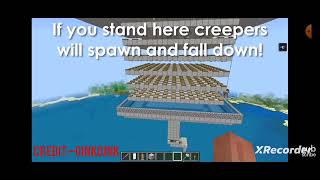 Easy Creeper Farm 121 Bedrockpe [upl. by Yacov]