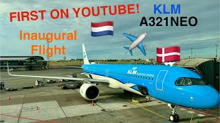 4K INAUGURAL FLIGHT A321NEO  KLM  Amsterdam  Copenhagen [upl. by Micaela]