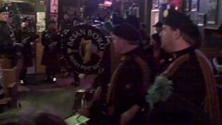 Brian Boru Irish Pipe Band at the Triple Rock Social Club  bagpipes [upl. by Enelie421]