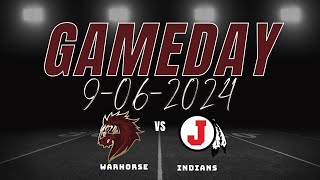 Devine Warhorses Vs Jourdanton Indians 962024 [upl. by Yrgoerg]