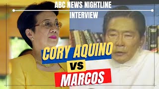 Cory At Marcos Ang Debate Na Di Natuloy  Ted Koppel Nightline Interview [upl. by Lapham432]