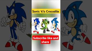 Sonic x Crocodile Easy Drawing Cartoon shorts shortsfeed short drawing sonicart [upl. by Ahtis795]