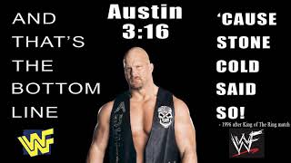 quotStone Coldquot Steve Austin  1st Theme Song 1 Hour [upl. by Nierman]