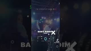 Fave  Baby Riddim Official lyrics Video [upl. by Birch]