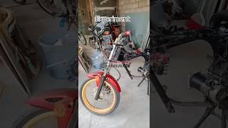 Electric Motorcycle 500w 24v shorts custom build diy [upl. by Meesak468]